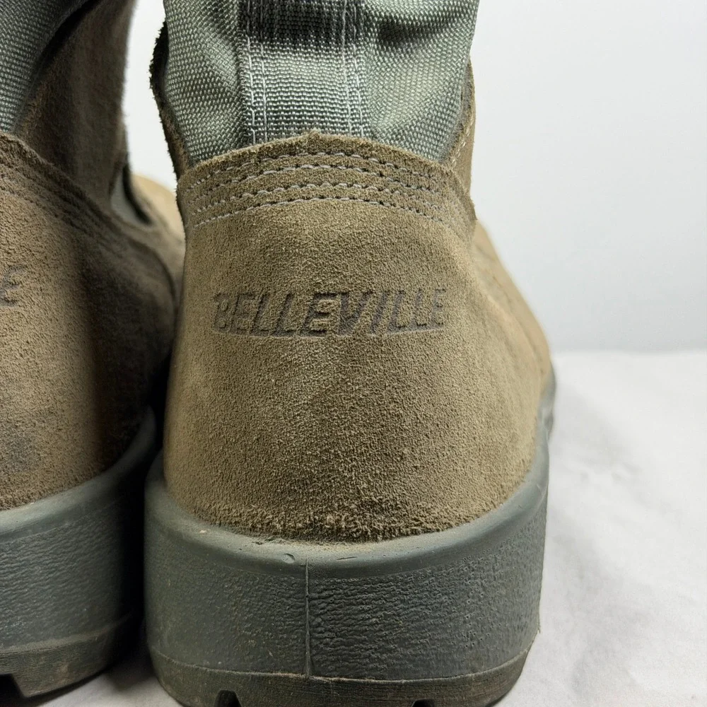 Belleville 600 ST Mens Green Steel Toe Military Combat Boots Size 13 R USA